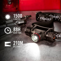 Coast XPH30R 1200 Lumen Professional Series Headlamp