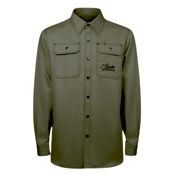 Up In Smoke Zestos Work Shirt - Forest Green