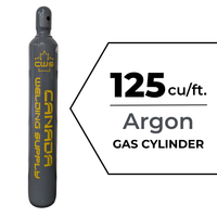 125 cu/ft Welding Gas Cylinder 100% Argon - Tank CGA 580 - FULL