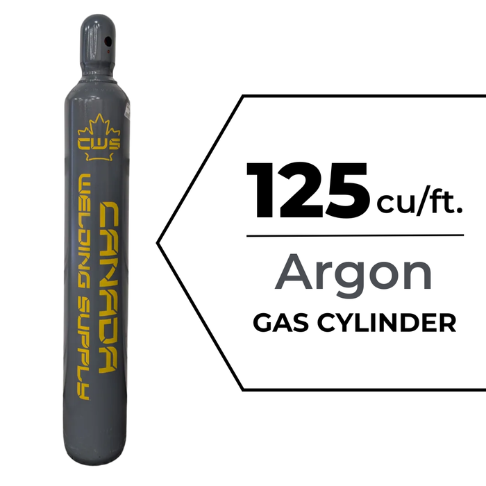 125 cu/ft Welding Gas Cylinder 100% Argon - Tank CGA 580 - FULL