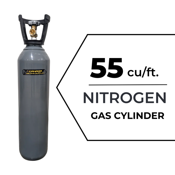 55 cu/ft Nitrogen Gas Cylinder 100% Nitrogen - Tank CGA 580 - FULL