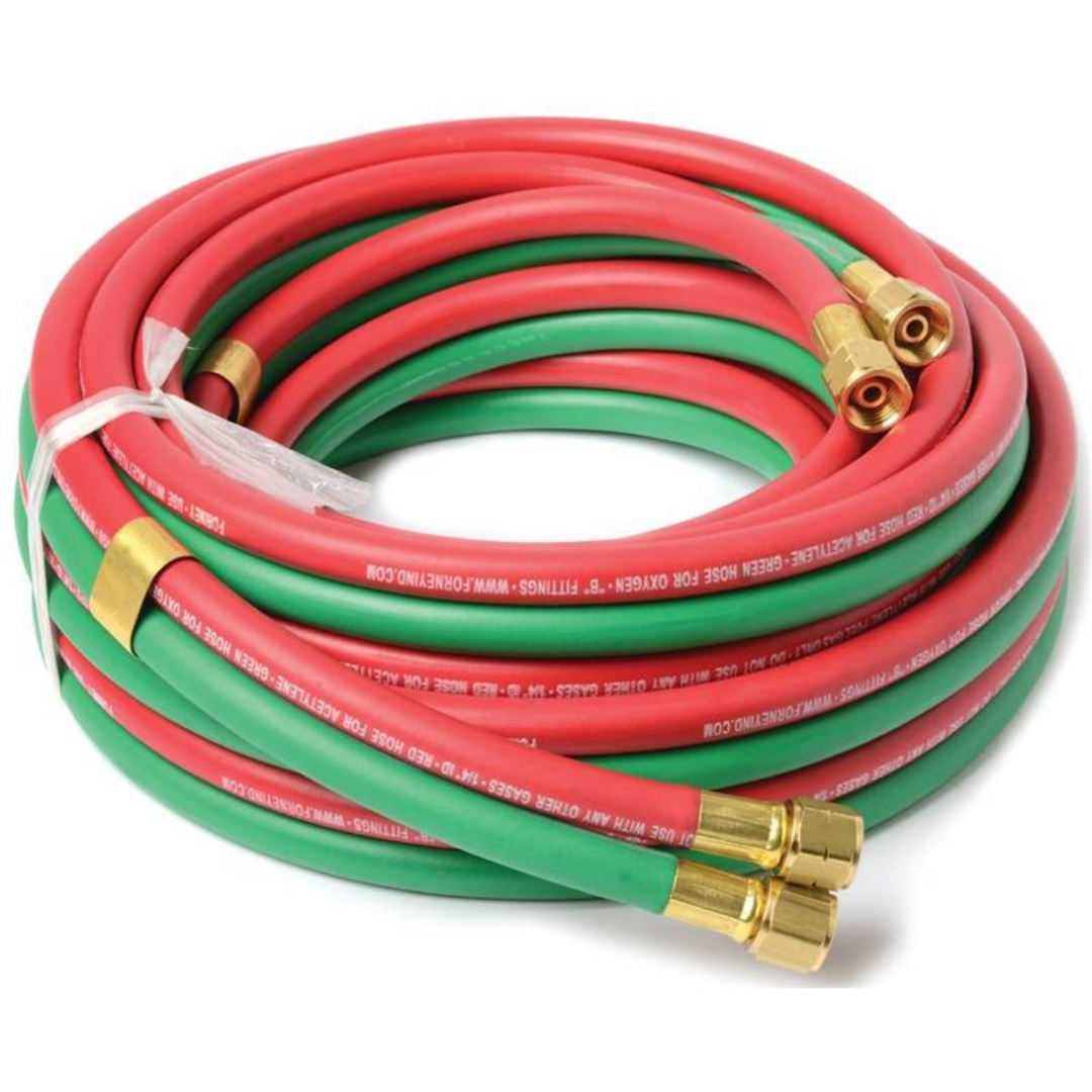 1/4 Type R Twinline Welding Hose - With Fittings 50 ft.