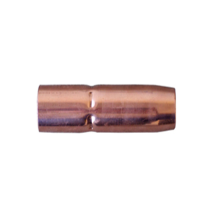 Welding Nozzles 169-724 (4-Pack) For Miller M25/M40 MIG Guns - 1/2" Orifice, 1/8" Recessed Tip