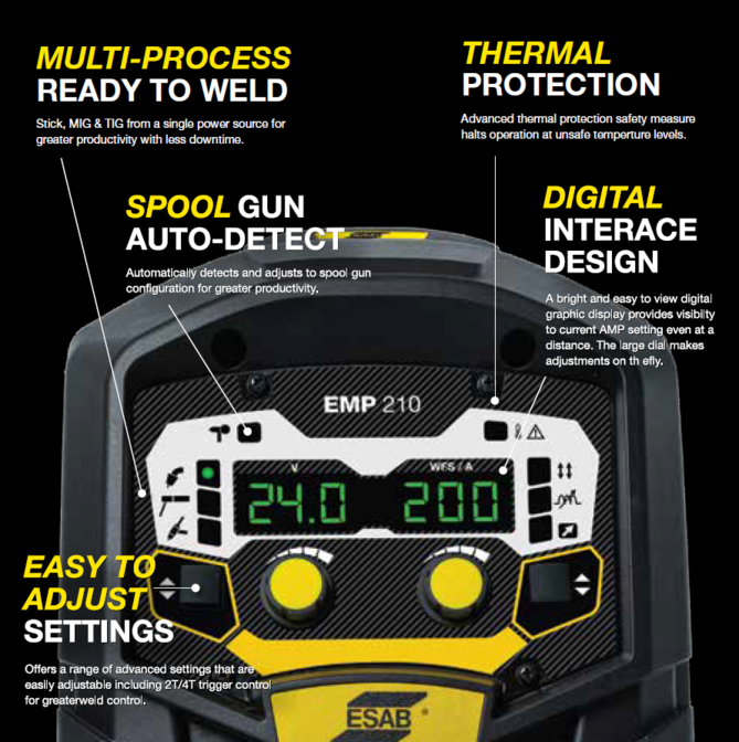ESAB EMP 210 - Multi-Process Welding Machine