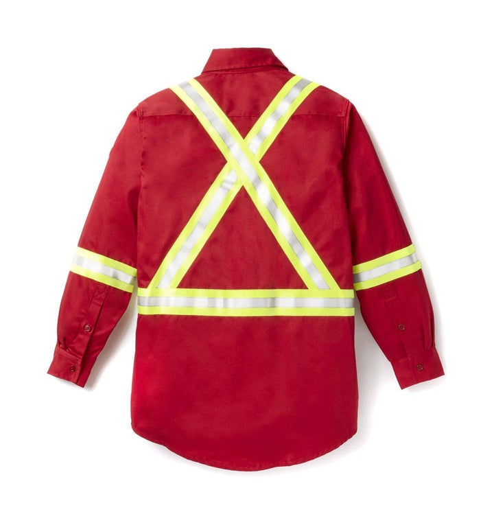 Uniform Shirt with Reflective Trim - Red Back 