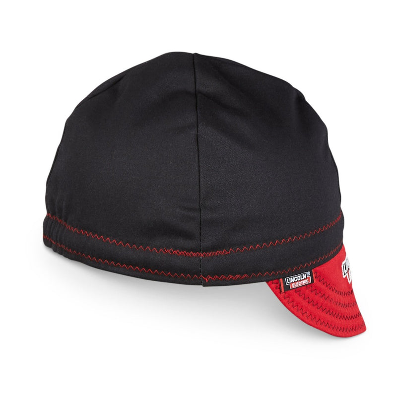 Lincoln Black & Red FR Welding Cap