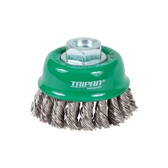 Taipan Stainless Steel Twist Knot Cup Brush
