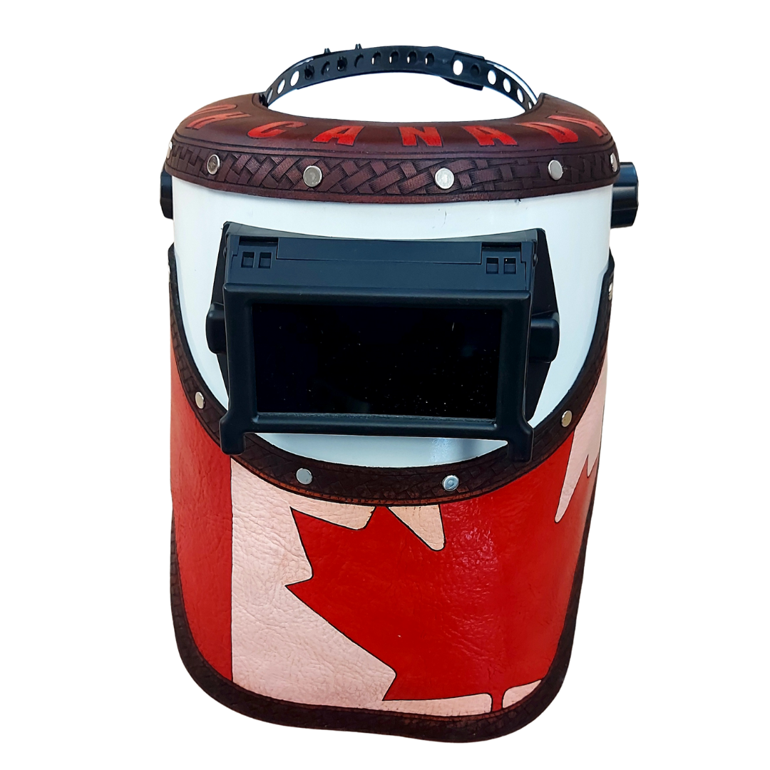 Outlaw Leather Canadian Pride Welding Hood
