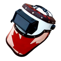 Outlaw Leather Canadian Pride Welding Hood