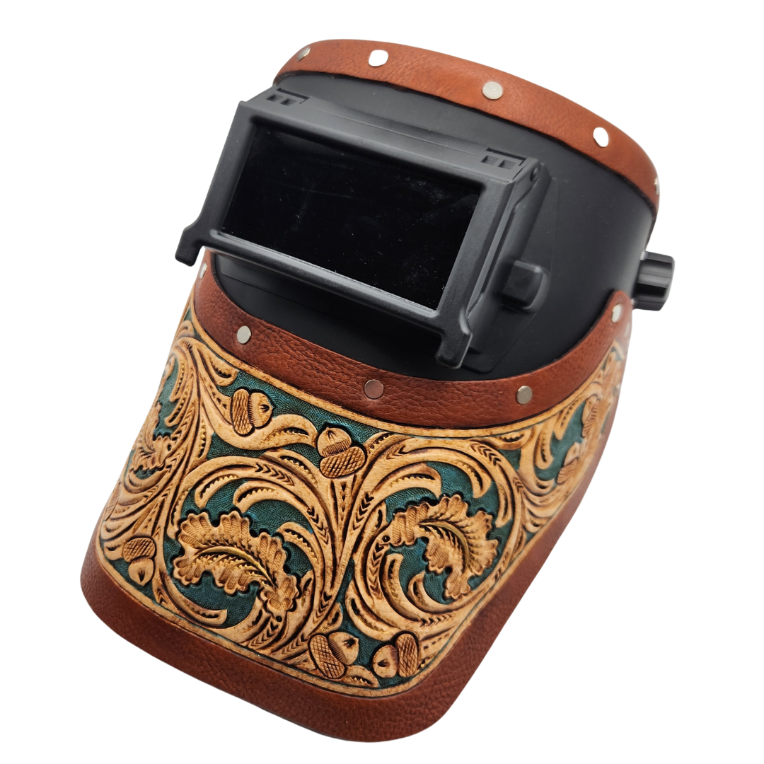 Shop Outlaw Leather Hand Tooled Welding Hood | Canada