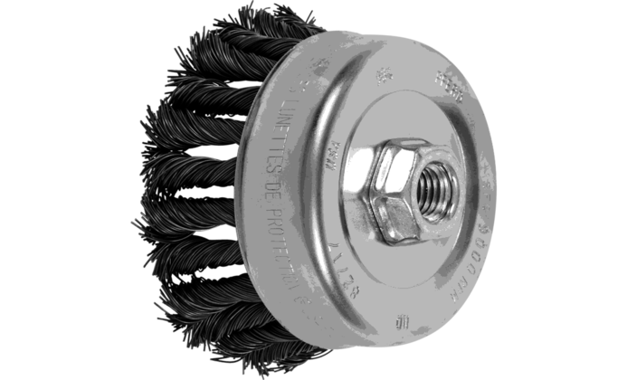 Pferd COMBITWIST Carbon Steel Twist Knot Cup Brush