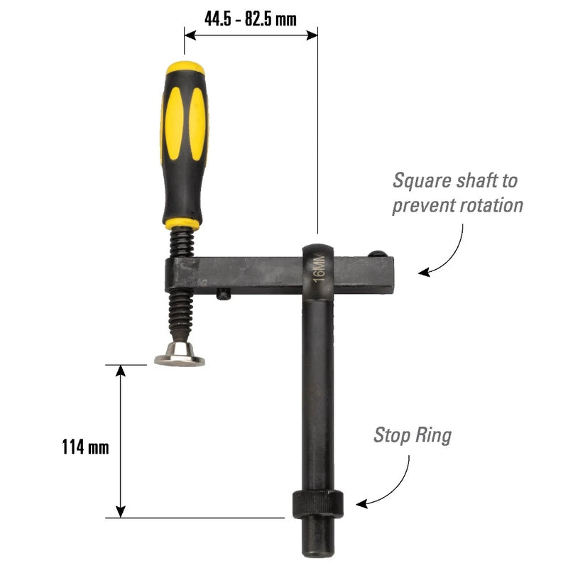 T61650 T-Post Clamp Dimensions