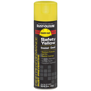 Rust-Oleum V2143838 Safety Yellow Hard Hat Enamel Spray Paint