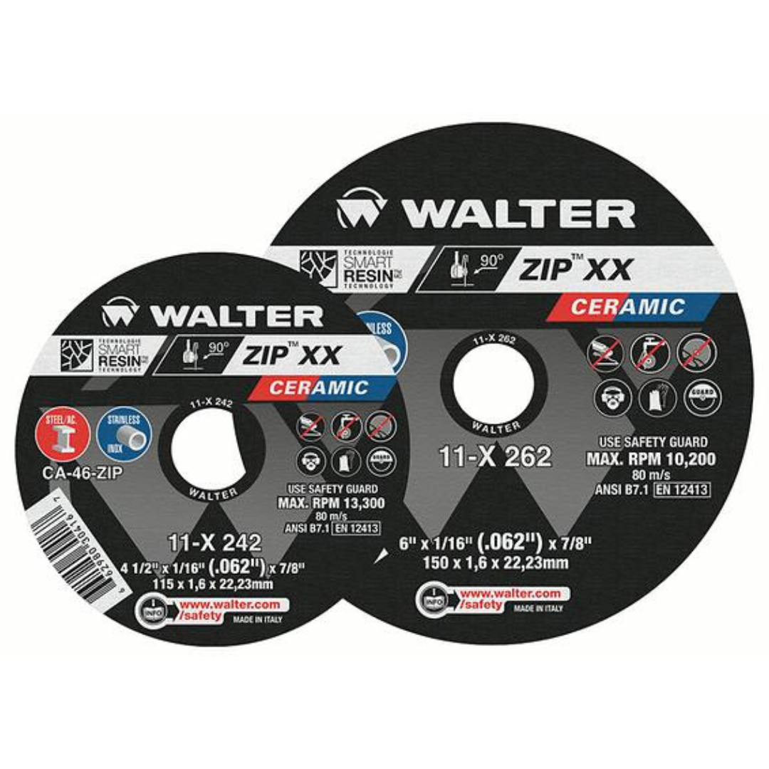 Shop Walter ZIP XX Ceramic Grain Cutting Discs | Canada Welding Supply