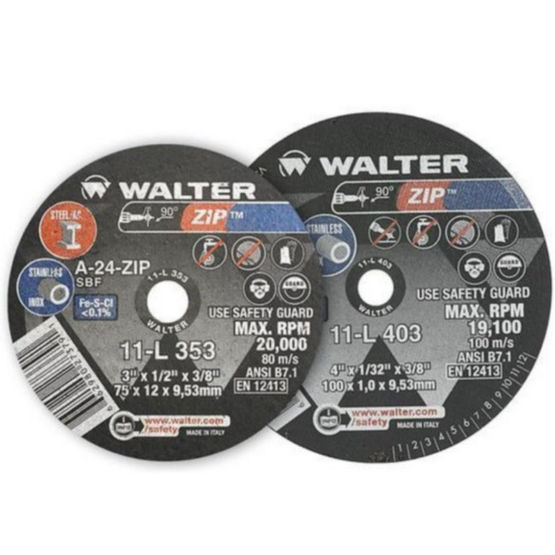 Walter ZIP™ Die Grinder Cutting Discs - 1/4
