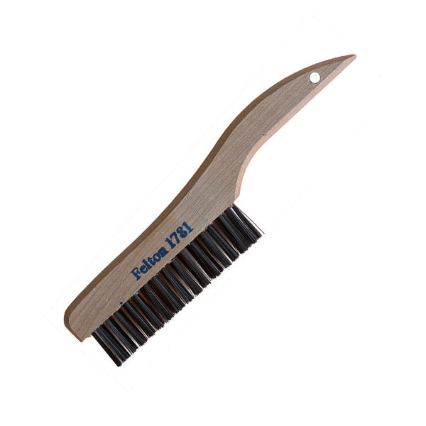 Premium Shoe Handle Scratch Brush - Carbon Steel Wire