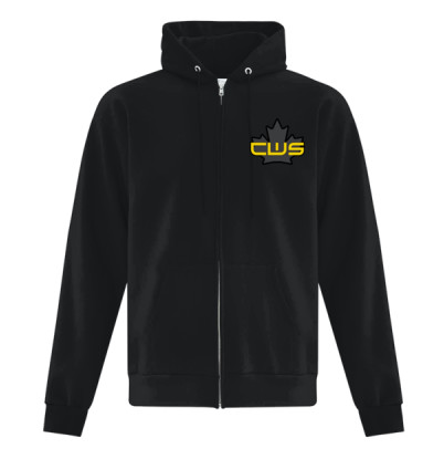 CWS Black Zip-up Sweater