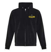 CWS Black Zip-up Sweater